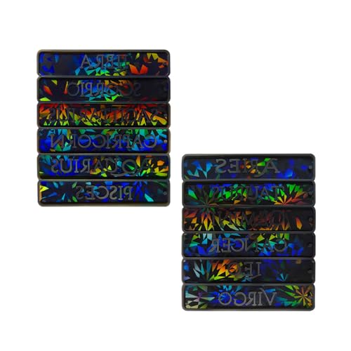 Silikonform mit 12 Sternbildern, Hologrammen, Laser, Lesezeichen, Gießformen, Sternzeichen, Lesezeichen, Epoxidharzguss Silikonform mit 12 Sternbildern, Hologrammen, Laser, Lesezeichen, Gießformen, Sternzeichen, Lesezeichen, Epoxidharzguss von NUEAYMS