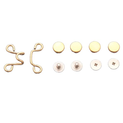 Taillenknopfverschluss, Metall, verstellbar, für Damen und Jeans von NUEAYMS