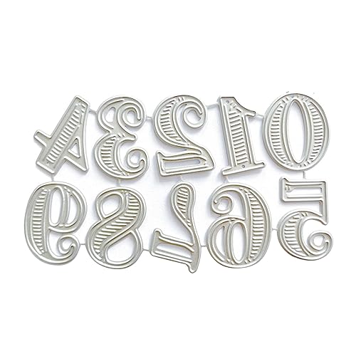 Zahlen-Präge-Stanzformen für Kartenherstellung, Scrapbooking, Album, Papierbasteln, Zahlenformen für Kartenherstellung, Metall-Stanzformen, große Zahlen, Stanzformen Zahlen-Präge-Stanzformen für Kartenherstellung, Scrapbooking, Album, Papierbasteln, Zahlenformen für Kartenherstellung, Metall-Stanzformen, große Zahlen, Stanzformen von NUEAYMS