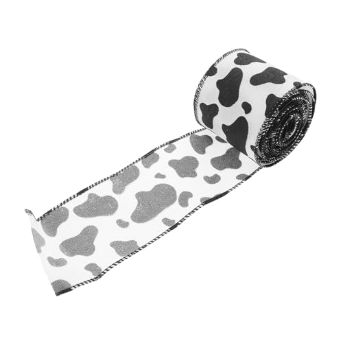 NULYLU 1 Rolle Kuhband Druckbänder Zum Basteln, Ripsband Mit Tierdruck, Kuh Druckband, Bauernhoftierband, Western Themenband, Kuh Druckornamente, Tierdruckband NULYLU 1 Rolle Kuhband Druckbänder Zum Basteln, Ripsband Mit Tierdruck, Kuh Druckband, Bauernhoftierband, Western Themenband, Kuh Druckornamente, Tierdruckband von NULYLU