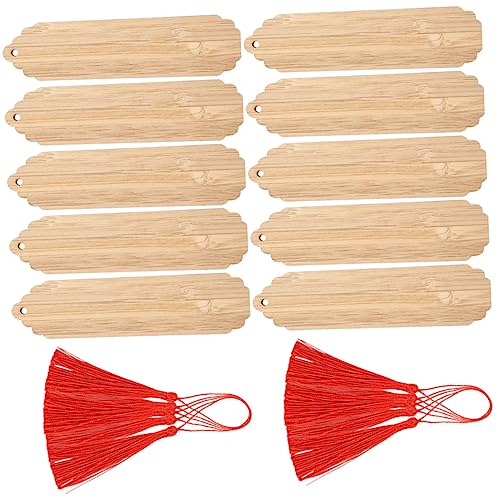 NULYLU 10 Sätze Holz Lesezeichen Blanko Bemalen mit Diy Gravieren und Basteln Stabile Holzseitenmarker für Bücherliebhaber Vielseitig als Anhänger und Dekoration Geeignet NULYLU 10 Sätze Holz Lesezeichen Blanko Bemalen mit Diy Gravieren und Basteln Stabile Holzseitenmarker für Bücherliebhaber Vielseitig als Anhänger und Dekoration Geeignet von NULYLU