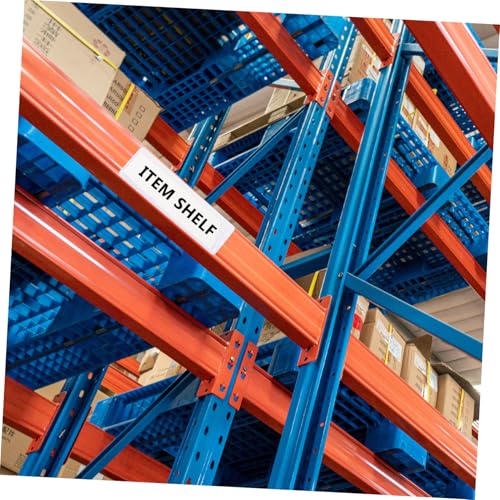 NULYLU 10 Stück Magnetische Labelhalter PVC Transparent Selbstklebend Wasserfest für Büro Lager Regal zur Beschriftung und Organisation von Etiketten und Karten von NULYLU