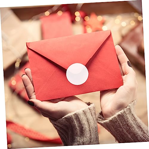 NULYLU 1000 Stück Transparente Runde Klebeetiketten Selbstklebende Geschenkversiegelung Starke Haftung für Boxen Tüten und Vielseitig Einsetzbar für Geschenkverpackung Basteln von NULYLU