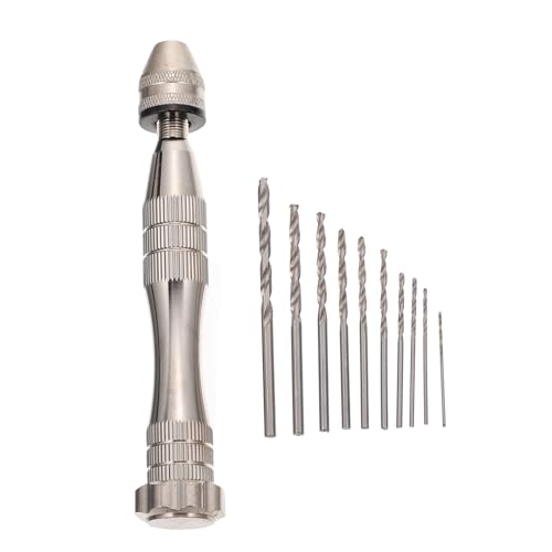 NULYLU 1Satz Handbohrer Aluminiumlegierung mit Verschiedenen Bohrern Ergonomisches Design für Präzises Bohren Olivenholz für DIY Projekte NULYLU 1Satz Handbohrer Aluminiumlegierung mit Verschiedenen Bohrern Ergonomisches Design für Präzises Bohren Olivenholz für DIY Projekte von NULYLU