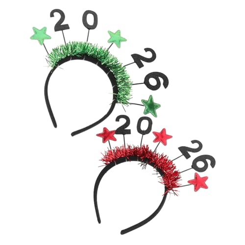 NULYLU 2 Stück Teiliges Year Star Headband mit Glitzernden Sternakzenten Bequeme Party Haarbänder für Frauen und Festliches Silvester Accessoire für Neujahrsfeiern NULYLU 2 Stück Teiliges Year Star Headband mit Glitzernden Sternakzenten Bequeme Party Haarbänder für Frauen und Festliches Silvester Accessoire für Neujahrsfeiern von NULYLU