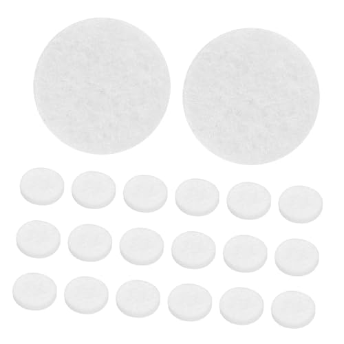 NULYLU 200 Stück Anti-Slip-Filzmatte Filzmatte Beschützer Büro Pads Beleg Untersetzer Tisch Bodenschutz für Möbel Filzgleiter für Stuhlbeine Filzgleiter für Möbel Filzpad Bodenbeläge Weiß von NULYLU