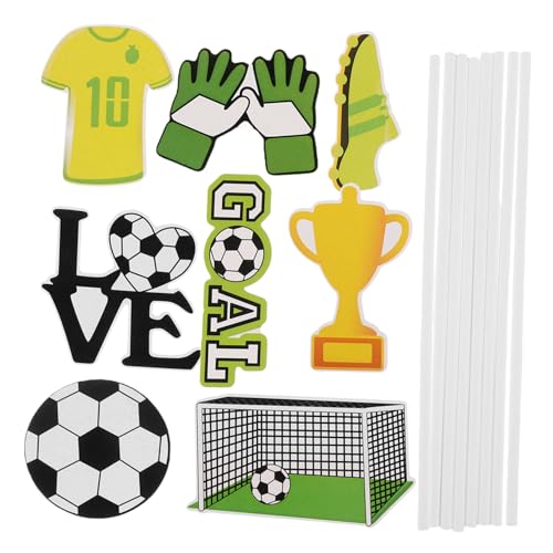 NULYLU Fußballkarte Mit 40 Stück Sportmotivierten Cupcake-toppern Für Fußballparty-dekoration Und Kuchendekorationen NULYLU Fußballkarte Mit 40 Stück Sportmotivierten Cupcake-toppern Für Fußballparty-dekoration Und Kuchendekorationen von NULYLU