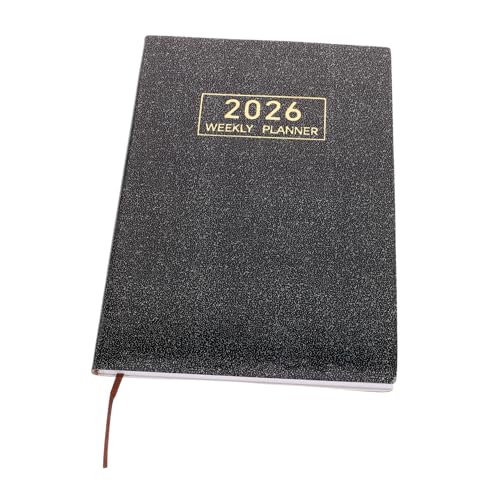 NULYLU Planer Englisch Wochen und Monatskalender Taschenformat Smudge Resistentes Notizbuch mit und Aufgabenverfolgung für Lehrer und Studenten Tragbarer Zeitplaner von NULYLU