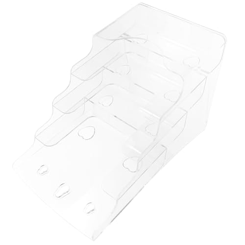 NULYLU Transparenter Prospekthalter Wandmontage und Tisch organizer für Büro Broschüren Faltblattständer Stabiler Desktop File Organizer für Dokumente und Werbematerialien von NULYLU