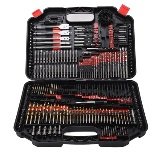246PCS Vielseitiges Kombinationsbohrer Schraubenbit-Set Kit mit schwarzer Kunststoffbox 246PCS Vielseitiges Kombinationsbohrer Schraubenbit-Set Kit mit schwarzer Kunststoffbox von NUMNBE