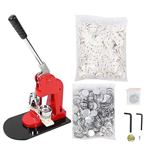 Badge Machine 37mm Handpresse, Button Maker Set mit 1000 Buttonrohlinge, Aluminiumlegierung Schießeinsatz - Ergonomischer Griff, Kraftsparende Bedienung, Für Selber Machen und Badge Machine 37mm Handpresse, Button Maker Set mit 1000 Buttonrohlinge, Aluminiumlegierung Schießeinsatz - Ergonomischer Griff, Kraftsparende Bedienung, Für Selber Machen und von NUMNBE