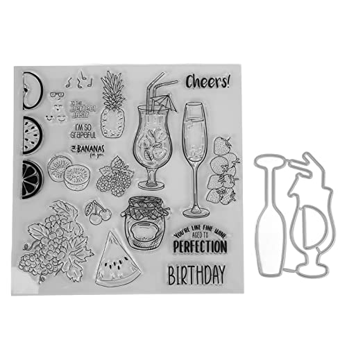 DIY Transparente Briefmarken - einzigartige Form, klare Abdruckqualität, sicheres Nicht -Material, einfach zu verwenden für Scrapbooking & Basteln, 1 Set von NUMNBE