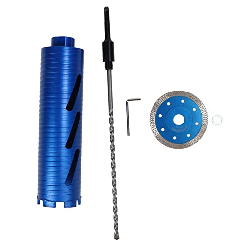 Drill Bit 3 Zoll, Hohe Härte Legierter Stahl, 5/8-11 Gewinde, Nassbohrkrone - Schnelles Bohren, Langlebige Diamantkörner, Für Beton und Mauerwerk Drill Bit 3 Zoll, Hohe Härte Legierter Stahl, 5/8-11 Gewinde, Nassbohrkrone - Schnelles Bohren, Langlebige Diamantkörner, Für Beton und Mauerwerk von NUMNBE