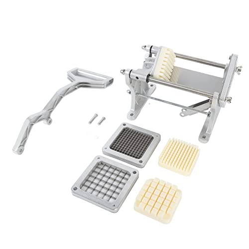French Fry Cutter Edelstahl, Professioneller Kartoffelschneider, 46cm Länge, Leistungsstark und Robust - Wellenschneider mit Riffelmesser, Ergonomischer Griff, Ideal Für Pommes von NUMNBE