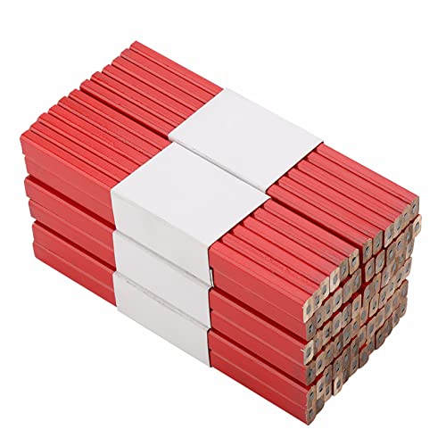NUMNBE 72Stück 175mm Achtseitiger roter Bleischreinerstift Harter schwarzer Bleistift Holzbearbeitung Werkzeug für Charpenter NUMNBE 72Stück 175mm Achtseitiger roter Bleischreinerstift Harter schwarzer Bleistift Holzbearbeitung Werkzeug für Charpenter von NUMNBE