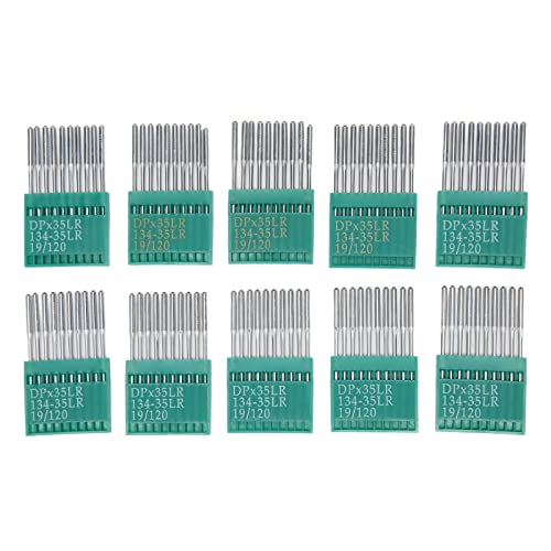 Nähmaschinennadeln 120/19 Flachkolben - 100 Stück Stahl Nadeln für Leder & elastische Stoffe - Verhindert Stichversatz - DIY Nähen & Stickerei Nähmaschinennadeln 120/19 Flachkolben - 100 Stück Stahl Nadeln für Leder & elastische Stoffe - Verhindert Stichversatz - DIY Nähen & Stickerei von NUMNBE