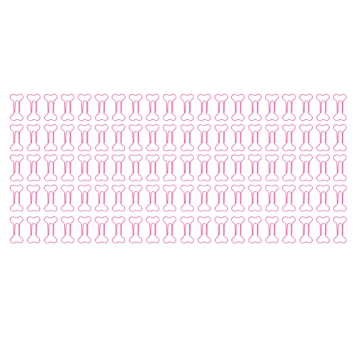 Pink Knochenförmige Büroklammern - Lustige Büroklammern, Kreative Büroklammer, Rostfrei & Rutschfest, Für Büro, Schule & Bastelprojekte, 50 Stück von NUMNBE