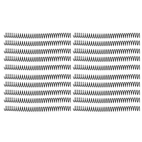 Plastische Spiralbindungsspulen Langlebige Langlebensbindungsmethode 20pcs 19mm 30 Löcher Spiralen A4 A5 Notebook (Black) von NUMNBE