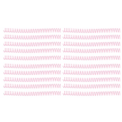 Plastische Spiralbindungsspulen Langlebige Langlebensbindungsmethode 20pcs 19mm 30 Löcher Spiralen A4 A5 Notebook (Pink) von NUMNBE