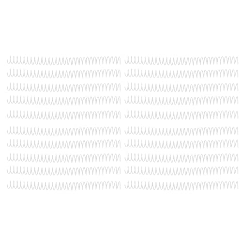 Plastische Spiralbindungsspulen Langlebige Langlebensbindungsmethode 20pcs 19mm 30 Löcher Spiralen A4 A5 Notebook (Transparent) von NUMNBE