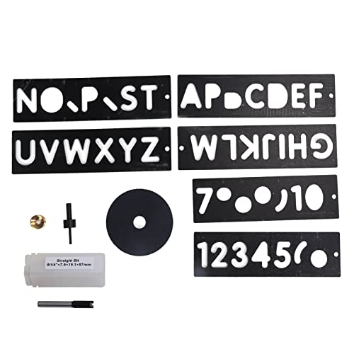 Schablone für Schilderherstellung, Kunststoff Schneiden, Leichtgewicht, Wiederverwendbar, Für Holzbearbeitung und Beschriftung - Präzise Schrift, Glatte Kanten, Ideal für Schablone für Schilderherstellung, Kunststoff Schneiden, Leichtgewicht, Wiederverwendbar, Für Holzbearbeitung und Beschriftung - Präzise Schrift, Glatte Kanten, Ideal für von NUMNBE