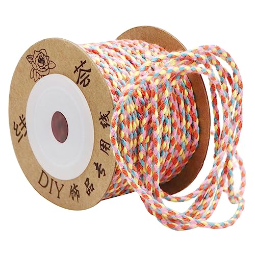 1 Rolle Schmuck geflochtener Faden Bastelfaden Perlenschnüre Aquarell-Palette Seil zum Aufhängen Einer DIY-Halskette geflochtenes Seil liefern Keine Elastizität Baumwollfaden von NUOBESTY