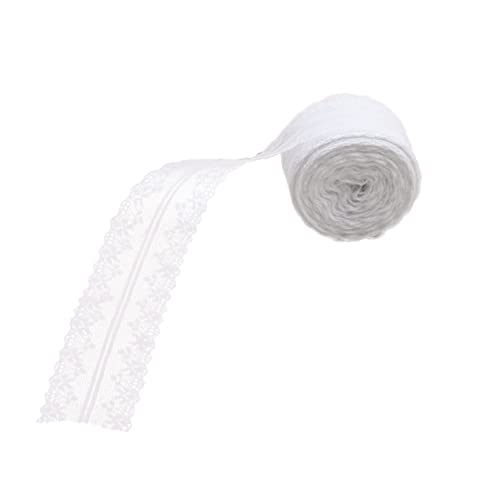 10 bastelzubehör bastel zubehör köstüme Handgefühl outfit Tischdekoration the white kostüm Schleife Spitzenbesatz Bandbesatz gehäkeltes Spitzenband Kleidung schmücken Braut Weiß von NUOBESTY