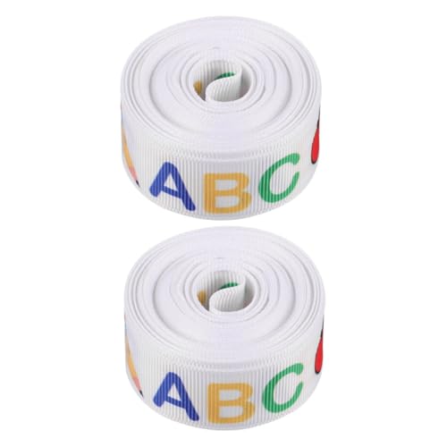 2 Rollen Schulanfang Grosgrain Bänder mit Schulthemen für Bastelarbeiten Geschenkverpackung und Klassenzimmerdekorationen Breit für Lehrer 2 Rollen Schulanfang Grosgrain Bänder mit Schulthemen für Bastelarbeiten Geschenkverpackung und Klassenzimmerdekorationen Breit für Lehrer von NUOBESTY