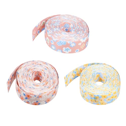 3 Rollen Bogenband hochzeitsdeko seidenband Kranzband Blumenband klebefolie doppelseitig scrapbbok Hochzeitsband bändchen Geschenk Haarnadel Verpackungs Band Schleife schmücken von NUOBESTY