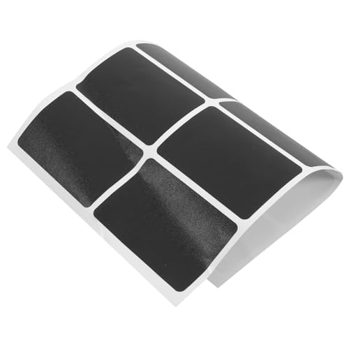 NUOBESTY 1 Blatt Rechteckige Kreidetafel Aufkleber Wiederverwendbare Abnehmbare Etiketten für Flaschen und Gläser für DIY Projekte Einfach Anzuwenden Vielseitig Einsetzbar Schwarz von NUOBESTY