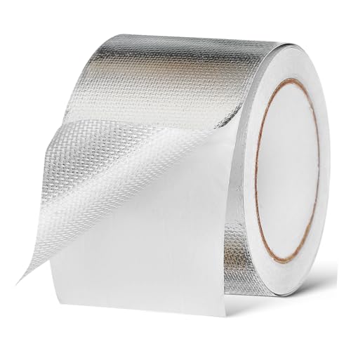 NUOBESTY 1 Rolle Aluminiumfolie Klebeband für Elektrische Reparaturen Temperaturbeständig Stark für Elektroisolierung und Einfache Anwendung von NUOBESTY
