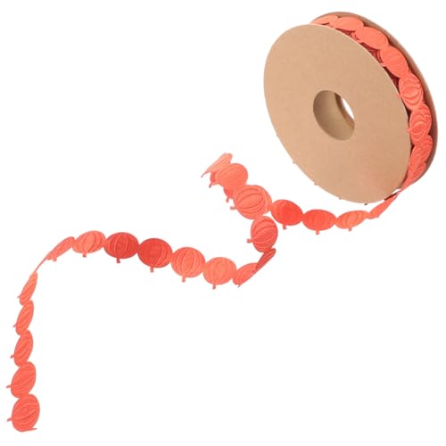 NUOBESTY 1 Rolle Bänder Thanksgiving Band Für Kränze Herbst Bänder Stoff Rüschen Spitzenbänder Trim von NUOBESTY