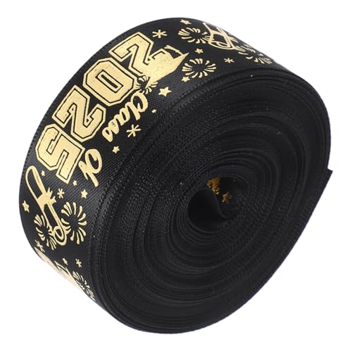 NUOBESTY 1 Rolle Geschenkverpackungsband Geschenkband Geschenkideen Geschenkbänder Verzierungen für Dekorative Bänder 2025 Abschlussfeierbänder Abschluss Glückwunschband Polyester von NUOBESTY