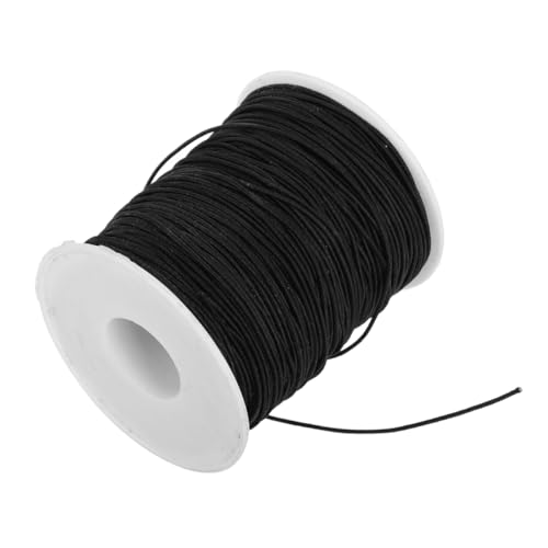 NUOBESTY 1 Rolle Hochwertige Perlenkordel für Armbänder und Polyester Faden für Einfaches und Komfortables Basteln Schwarz NUOBESTY 1 Rolle Hochwertige Perlenkordel für Armbänder und Polyester Faden für Einfaches und Komfortables Basteln Schwarz von NUOBESTY