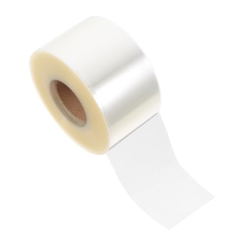 NUOBESTY 1 Rolle Klebeetiketten Transparent Selbstklebende Siegelaufkleber für Verpackungen Umschläge und Etikettierung Wasserfest und Leicht Abziehbar von NUOBESTY