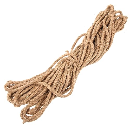 NUOBESTY 1 Rolle Landwirtschaftliches Seil Gartenseil Sackleinen Garten Krawatten Juteseil Farbig Schwer Außenseil Jute Swine Für Handwerksgarten Natürliches Jutegarn Flachs Hellbraun von NUOBESTY
