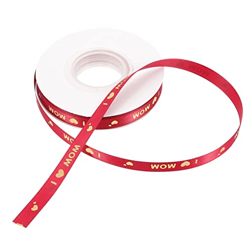 NUOBESTY 1 Rolle Multi Funktionales Geschenkband mit Goldprägung für Muttertag Dekoration und Verpackung von Geschenken Blumensträußen DIY Bastelprojekten Hochwertiges Weinrot mit Herzen NUOBESTY 1 Rolle Multi Funktionales Geschenkband mit Goldprägung für Muttertag Dekoration und Verpackung von Geschenken Blumensträußen DIY Bastelprojekten Hochwertiges Weinrot mit Herzen von NUOBESTY