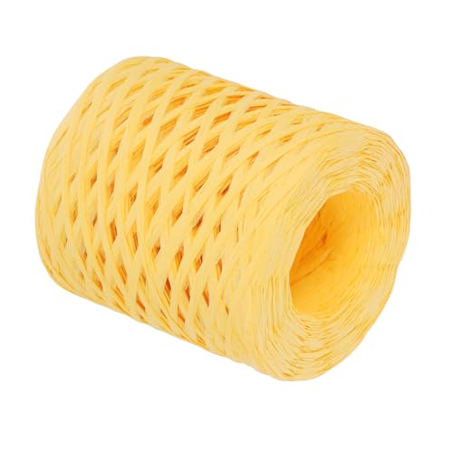 NUOBESTY 1 Rolle Rafite -papierband Festivalband Selber Machen Bastelband Aus Papier Verpackungsband Aus Raffiabast Bastgarn Zum Häkeln Bastseile Weben Von Bastband Diy-bastelband Beige von NUOBESTY