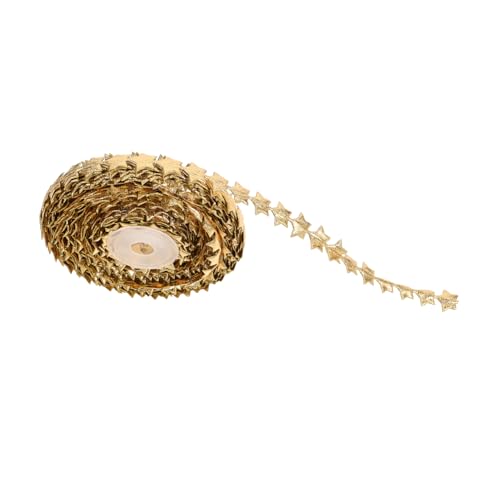 NUOBESTY 1 Rolle Sternenförmiges Geschenkband Goldene Dekorationsschleife für Hochzeiten Geburtstagsfeiern Babypartys Diy Projekte Leicht Weich und Benutzerfreundlich von NUOBESTY