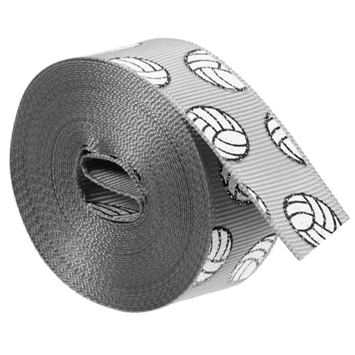NUOBESTY 1 Rolle Volleyball Dekorationsband Yards DIY Bastelband mit Volleyball für Kreative Projekte für Geschenkschachteln Bouquets und Sportliche Anlässe von NUOBESTY
