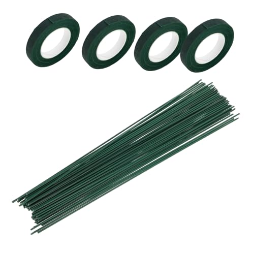 NUOBESTY 1 Satz Blumenband-set Grünes Klebeband Zum Basteln Strauß Band Blumenstiel-wickelband Blau Blütenstiel Drahtstiele Kunstblumenband Grüne Klebeband Grünband Grün Papier von NUOBESTY