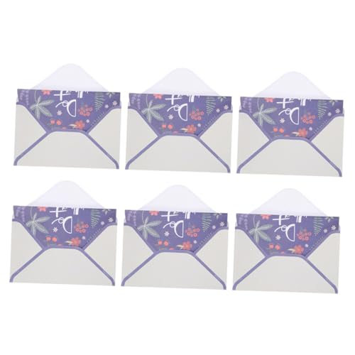 NUOBESTY 1 Satz Blumenumschlagset Vintage -umschläge Vintage Stationery Paper Süße Umschläge Für Briefe Vintage -stilumschlag Briefumschläge Vintage Umschläge Für Briefe Papier Violett von NUOBESTY