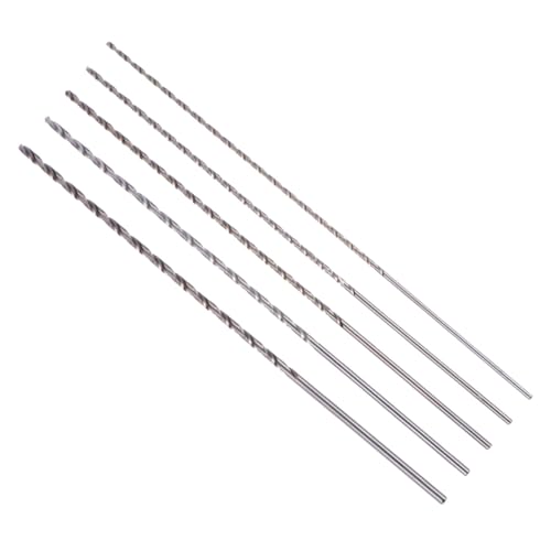 NUOBESTY 1 Satz Bohrer-set Hartmetall Breites Bohrer Extra Lange Bohrer Schlangenbohrer Großer Bohrer Hochgeschwindigkeitsstahl Silver 5 Stück von NUOBESTY