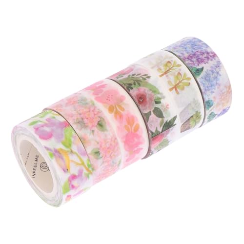 NUOBESTY 1 Satz Buchalbum Papierband Scrapbooking Journaling Supplies Naturaufkleber Journalaufkleber Journal Supplies Scrapbook Papierhandwerk DIY Papierband Fotoalbum Klebeband 6 Stück von NUOBESTY