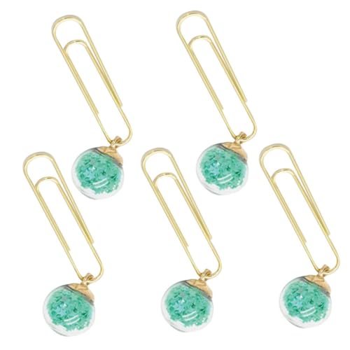 NUOBESTY 1 Satz Büroklammer Aus Glas Seitenmarkierung Beachten Schulbüroklammer Lustige Clips Papierclips Buchclips Fotos Clips Lesezeichen Metall 5 Stück NUOBESTY 1 Satz Büroklammer Aus Glas Seitenmarkierung Beachten Schulbüroklammer Lustige Clips Papierclips Buchclips Fotos Clips Lesezeichen Metall 5 Stück von NUOBESTY