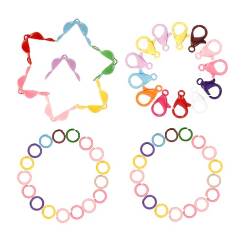 NUOBESTY 1 Satz Bunte Lobster Clasps Sprungringe für Schmuckherstellung Langlebig für Armbänder und Bastelprojekte NUOBESTY 1 Satz Bunte Lobster Clasps Sprungringe für Schmuckherstellung Langlebig für Armbänder und Bastelprojekte von NUOBESTY