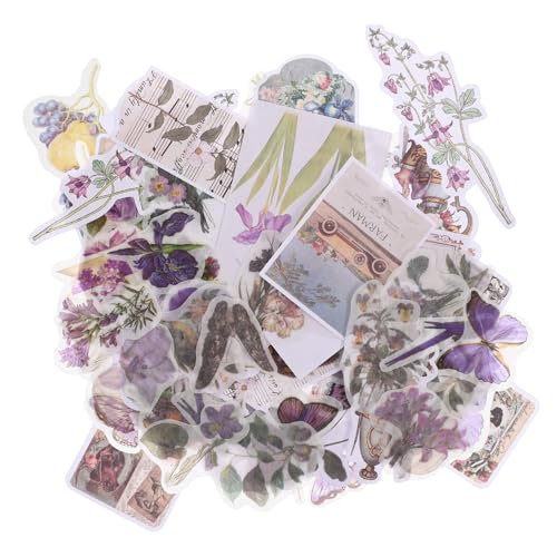 NUOBESTY 1 Satz Dekorative Pda-aufkleber Aufkleber Für Journaling Aufkleber Für Tagebuchmaterial Handkontoaufkleber Sammelalbum Liefert Diy Bastelaufkleber Alte Aufkleber Violett Papier NUOBESTY 1 Satz Dekorative Pda-aufkleber Aufkleber Für Journaling Aufkleber Für Tagebuchmaterial Handkontoaufkleber Sammelalbum Liefert Diy Bastelaufkleber Alte Aufkleber Violett Papier von NUOBESTY