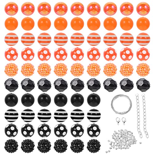 NUOBESTY 1 Satz Diy Halloween Acrylperlen Bastelmaterial für Schmuckherstellung Armbänder Kinderspielzeug und Dekorationen für Einfaches Auffädeln von NUOBESTY