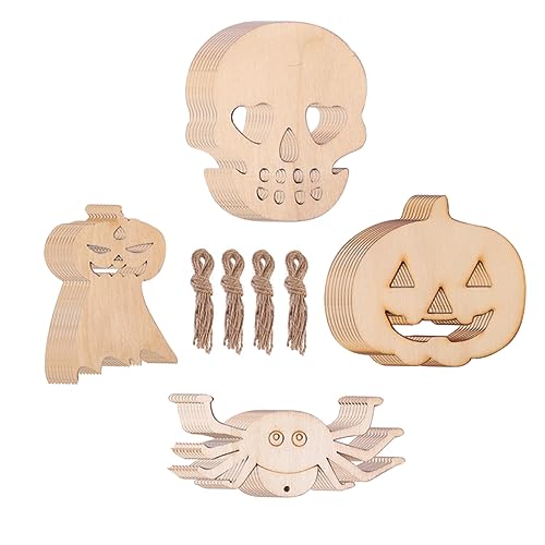 NUOBESTY 1 Satz Diy Halloween Anhänger Aus Holz Ornament Gruselig Halloween Dekoration Halloween-dekoration Bastelset Kürbis Anhänger Aus Holz Halloween-holzanhänger Hölzern 40 Stück NUOBESTY 1 Satz Diy Halloween Anhänger Aus Holz Ornament Gruselig Halloween Dekoration Halloween-dekoration Bastelset Kürbis Anhänger Aus Holz Halloween-holzanhänger Hölzern 40 Stück von NUOBESTY