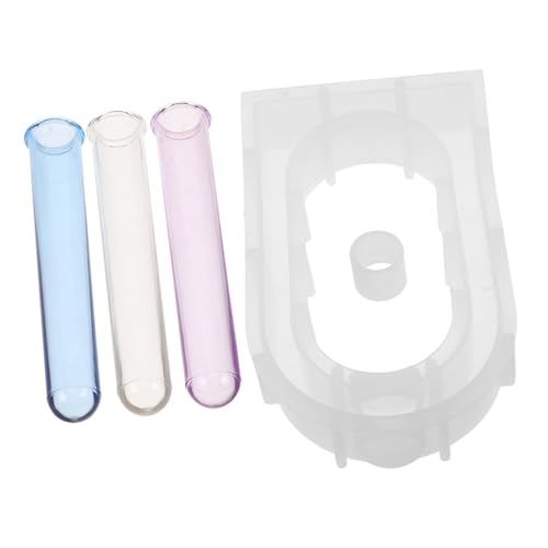 NUOBESTY 1 Satz Diy Hydroponic Vase Silikonform mit Testtuben Epoxidharz Gießform für Pflanzenvermehrung Kreative Tischdekoration und Einfaches Entformen von NUOBESTY